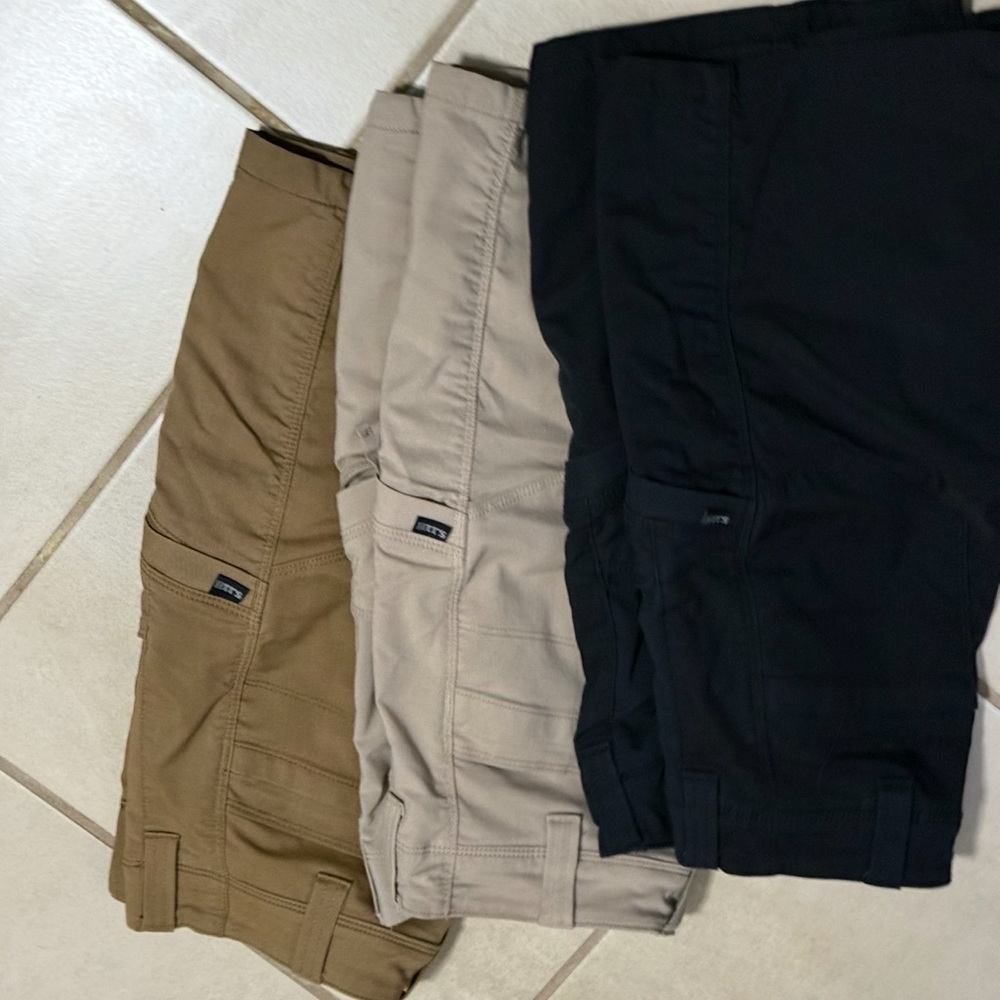 Men's Casual Pants - Black, Beige, and Tan